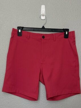 Mizzen+Main | Baron Shorts | Coral Red  | Waist  32”Inseam 7”